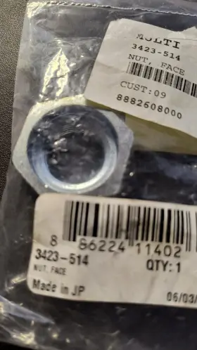 3423-514 Arctic Cat Oem Primary Clutch Nut Nos 2003-2009 Ac 500 4x4 Auto
