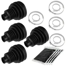 Bo106 Caltric 2 Rear Axle Inner And Outer Cv Boot Kits For Polaris Ranger Xp 700 4x4 Efi 2008