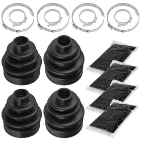 Bo124 Caltric Bo118 2 Front Axle Inner Outer Cv Boot Kit For Yamaha Rhino 660 Yxr660f 4x4 2004-2007