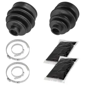 Lt-f4wdxs Caltric Bo120 Bo121 Front Axle Inner And Outer Cv Boot Kit For Suzuki King Quad 300 1991-95