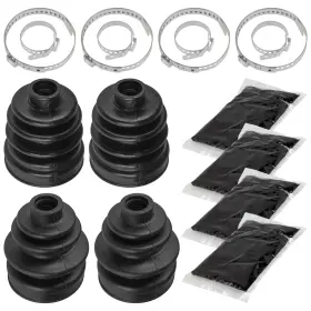 Bo141 Caltric Bo121 Front Inner And Outer Cv Boot Kit For Suzuki Vinson 500 Lt-a500f 2002-2003