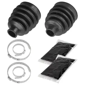 Bo139 Caltric Bo138 Front Axle Outer Inner Cv Boot Kit For Kawasaki Mule 610 Kaf400 4x4 2009-2016