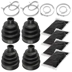 Bo148 Caltric Bo147 2 Front Axle Outer And Inner Cv Boot Kit For Can-am Commander 1000 4x4 2011 2012