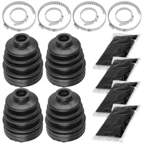Bo154 Caltric 2 Rear Axle Lh And Rh Outer Cv Boot Kit For Yamaha Grizzly 700 Yfm700 2012-2020
