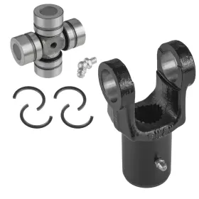 Uj121 Caltric Yo156 Rear Drive Train Prop Shaft Yoke And U-joint Polaris Rzr Trail S 1000 Tractor 2022