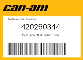 420260344 Can-am Genuine Slider Shoe -