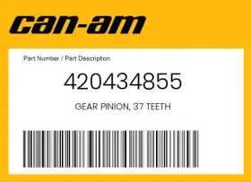 420434855 Can-am Genuine Gear Pinion 37 Teeth -