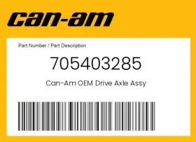 705403285 Can-am Genuine Drive Axle Assy -