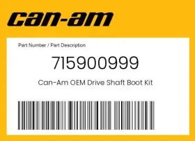 715900999 Can-am Genuine Drive Shaft Boot Kit -