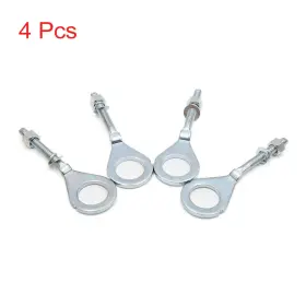 Carpopart 601382621847 4 Pcs 18mm Dia Hole Silver Tone Metal Motorcycle Chain Axle Adjuster Tensioner
