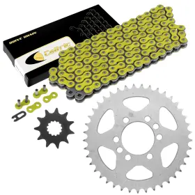 Eg1796ch106xo Celox Drive Chain And Sprockets Kit For Suzuki Lt230e Quadrunner 230 1986-1993 Yellow