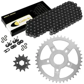 Eg3084fs172xo Celox Black O-ring Drive Chain And Sprockets Kit For Honda Atc200x 1983 1984 1985