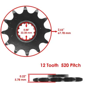 Eg3351fs166xo Celox Gold O-ring Drive Chain And Sprockets Kit For Suzuki Lt250r Quadracer 250 1985-93