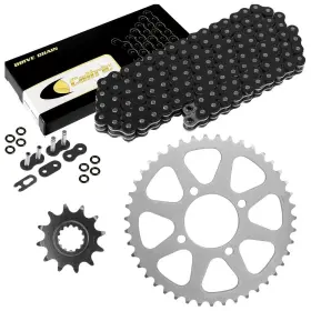 Eg3549fs203xo Celox Black O-ring Drive Chain And Sprockets Kit For Kawasaki Kef300 Lakota 1995-2003