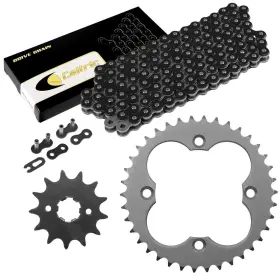 Eg3718ch101xo Celox Black Drive Chain And Sprockets Kit For Honda Trx300ex Trx300x Sportrax 300 2x4