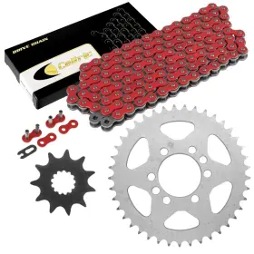 Eg3755ch102xo Celox Red Drive Chain And Sprockets Kit For Suzuki Lt230e Quadrunner 230 1986-1993