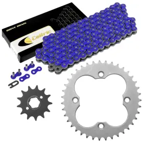 Eg3845ch105xo Celox Blue Drive Chain And Sprockets Kit For Honda Atc250r 1986