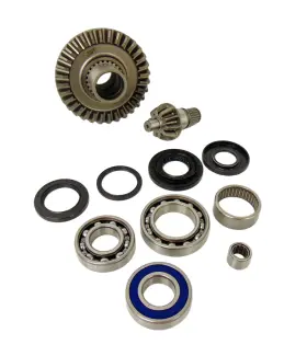 Cru Products 705464620749 Rear Drive Differential Ring Gear Oem Pinion Bearings Suzuki 02-up Ltf250 Ozark