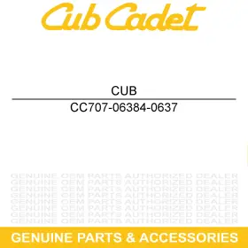 707-06384-0637 Cub Cadet Eps Cover Powder Black Volunteer Wt Efi Cab 747