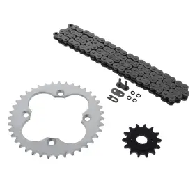 10956 Cycleatv 1999 - 2004 Honda 400ex Trx400ex O Ring Chain And Sprocket Silver 14/39 96l