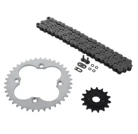 10977 Cycleatv 1999 - 2004 Honda 400ex Trx400ex O Ring Chain And Sprocket Silver 15/39 96l