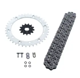12784 Cycleatv 2001 - 2004 Yamaha Yfz350 Banshee O Ring Chain And Sprocket Silver 13/40 104l