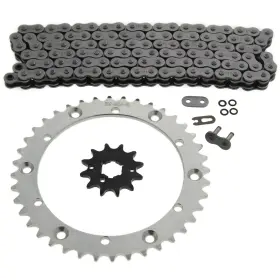 12815 Cycleatv 2001 - 2004 Yamaha Yfz350 Banshee O Ring Chain And Sprocket Silver 12/40 104l