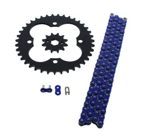 44753 Cycleatv Blue Non O Ring Chain And Sprocket Black For 1991-1992 Honda Trx250r 12/39 96l