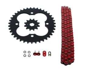 520-86 Cycleatv 44797 1993-2008 Honda Trx300ex 300ex Red O Ring Chain And Sprocket Black 12/39