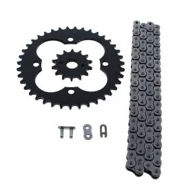520-96 Cycleatv 44827 1999-2004 Honda 400ex Trx400ex Non O Ring Chain And Sprocket Black 14/39