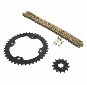 46863 Cycleatv 100l Gold O Ring Chain And Sprocket Black 13/40 Yamaha Yfm350 Warrior 350 1987-88
