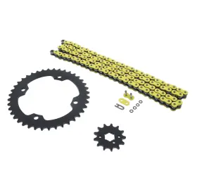 46864 Cycleatv 100l Yellow O Ring Chain And Sprocket Black 13/40 Yamaha Yfm350 Warrior 350 87-88