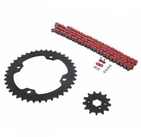 46865 Cycleatv 100l Red O Ring Chain And Sprocket Black 13/40 Yamaha Yfm350 Warrior 350 1987-1988