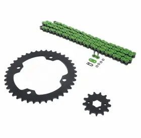 46866 Cycleatv 100l Green O Ring Chain And Sprocket Black 13/40 Yamaha Yfm350 Warrior 350 87-1988