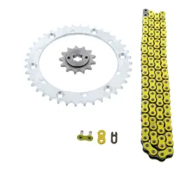 60358 Cycleatv 88-06 Yamaha Yfs 200 Blaster Yellow Non-o Ring Chain Sprocket Silver 13/40 92l