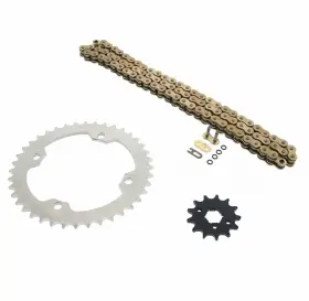 60364 Cycleatv 100l Gold O Ring Chain And Sprocket Silver 13/40 Yamaha Yfm350 Warrior 350 1987-88