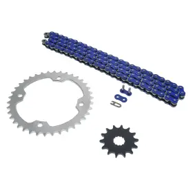 520-96 Cycleatv 60431 2007-2008 Yamaha Yfz450se Blue Non O Ring Chain And Sprocket Silver 14/38