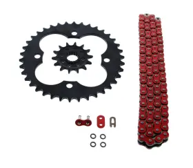 520-94 Cycleatv 60595 2004-2005 Honda Trx450r 450 Red O Ring Chain And Sprocket Black 14/38