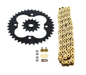 520-94 Cycleatv 60597 2004-2005 Honda Trx450r 450 Gold O Ring Chain And Sprocket Black 14/38