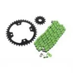 60609 Cycleatv Chain And Sprockets For Kawasaki Kfx450 Kfx450r 2008-14 Green Non O Ring 14/38 94l
