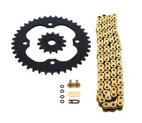 520-96 Cycleatv 60641 2009-14 Fits Suzuki Ltz400 Z400 Gold O Ring Chain And Sprocket Black 14/40