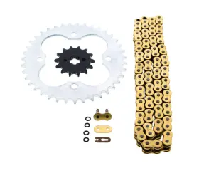 520-92 Cycleatv 60827 1988-1989 Honda Trx250r 250r Gold O Ring Chain And Sprocket Silver 14/39