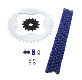 520-92 Cycleatv 60831 1988-1989 Honda Trx250r 250r Blue O Ring Chain And Sprocket Silver 14/39