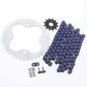 520-96 Cycleatv 60873 1991-1992 Honda Trx250r 250r Blue O Ring Chain And Sprocket Silver 12/39