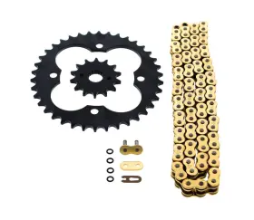 520-94 Cycleatv 61161 1999-2004 Honda 400ex Trx400ex Gold O Ring Chain And Sprocket Black 14/38