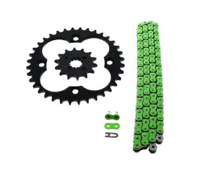 61280 Cycleatv 2005-2008 Honda 400ex Trx400ex Green Non O Ring Chain And Sprocket Black 14/36 94l
