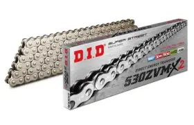 530zvmx2s130 D.i.d 530 Zvm-x2 Super Street X-ring Chain - Silver 130 Links