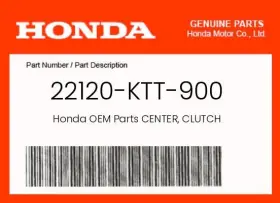 22120-ktt-900 Honda Genuine Center Clutch -