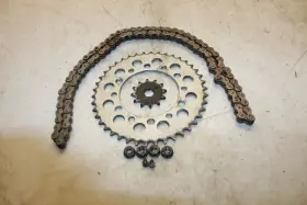 40530-hf1-671 Honda 1991 Fourtrax Trx200 Main Drive Chain With Sprockets
