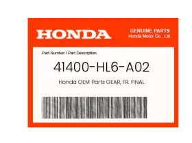 41400-hl6-a02 Honda Genuine Oem Front Final Gear Assembly